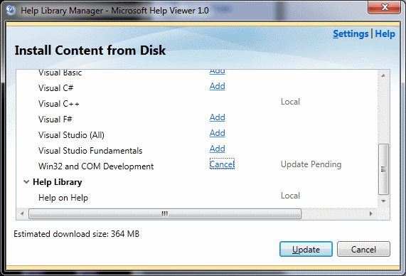 MSDN 2010 on Local Disk