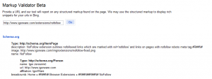 Bing Markup Validation Tool