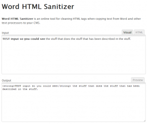 Word HTML Cleaner screenshot
